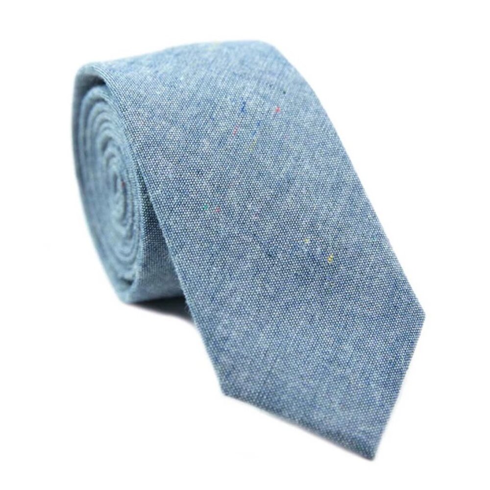 NWT DAZI Crew Skinny Tie in Heather Blue